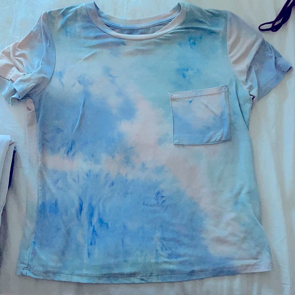 Pastel tie dye T-shirt - size medium